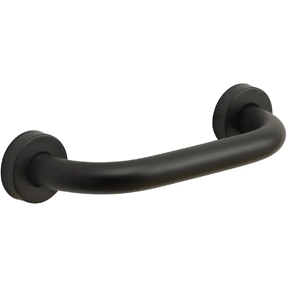 Kiamami Valentina Manche De Support En Acier Noir Mat 20 Cm Par