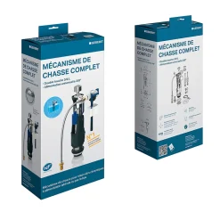 Geberit Mécanisme de chasse double débit avec robinet flotteur 3/8" à alimentation universelle