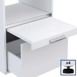 T-Bath Meuble armoire pour machine à laver 67,2x144cm blanc* Rangement Buanderie