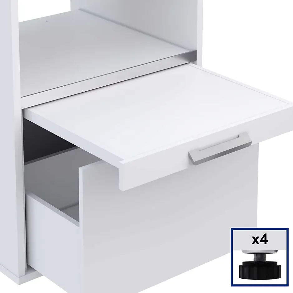 T-Bath Meuble armoire pour machine à laver 67,2x144cm blanc* Rangement Buanderie