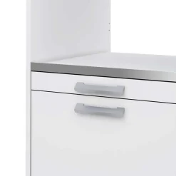 T-Bath Meuble armoire pour machine à laver 67,2x144cm blanc* Rangement Buanderie