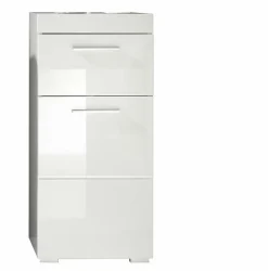 Chb Collection Meuble bas - Mélaminé - Blanc - 37 - 79 - 31 cm* Armoire De Salle De Bains