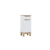 Stellameuble Meuble bas de rangement sur pied pour salle de bain BALI WHITE 35cm* Meuble Sous Lavabo
