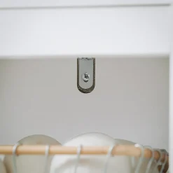 Sobuy Meuble Bas de Salle de Bain avec Corbeille à Linge, Armoire Toilette, BZR122-W,* Armoire De Salle De Bains