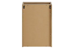 Furnidea Meuble bas de salle de bain 40 cm avec panier à linge et plan NOVA chêne Coast Evoke