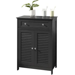 Sobuy Meuble Bas de Salle de Bain avec Tiroir, Buffet Commode, FRG238-DG,* Meuble De Salle De Bains Faible Profondeur|Etagère Salle De Bains