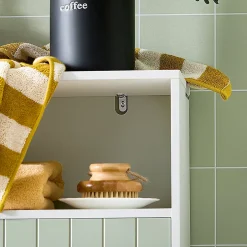 Sobuy Meuble Bas de Salle de Bain Meuble de Rangement avec 2 Portes, BZR138-GR,