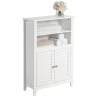 Sobuy Meuble Bas de Salle de Bain Buffet Commode Armoire de Rangement, BZR13-W,
