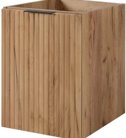 Furnidea Meuble bas de salle de bain à suspendre avec une porte FLOW CHÊNE 40 cm