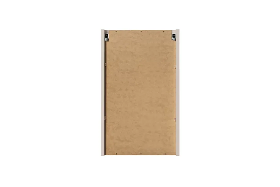 Furnidea Meuble bas de salle de bain NOVA CACHEMIRE avec panier à linge et plan CHÊNE 40 cm