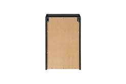 Furnidea Meuble bas de salle de bain avec panier à linge et plan NOVA NOIR 40 cm* Armoire De Salle De Bains