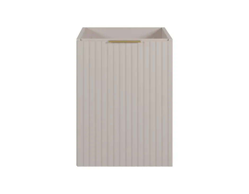 Furnidea Meuble bas de salle de bain à suspendre avec une porte FLOW CACHEMIRE 40 cm