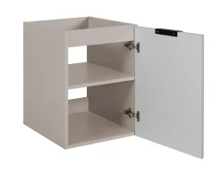 Furnidea Meuble bas de salle de bain à suspendre avec une porte FLOW CACHEMIRE 40 cm