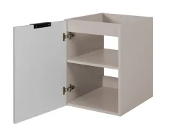 Furnidea Meuble bas de salle de bain à suspendre avec une porte FLOW CACHEMIRE 40 cm