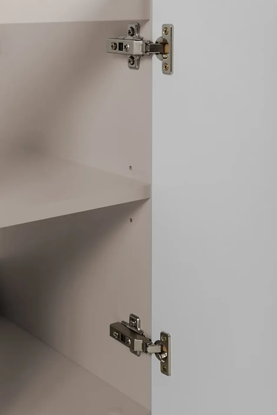 Furnidea Meuble bas de salle de bain à suspendre avec une porte FLOW CACHEMIRE 40 cm