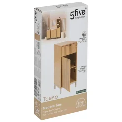 5Five Meuble bas Tasso 2 portes effet bois naturel - Beige-