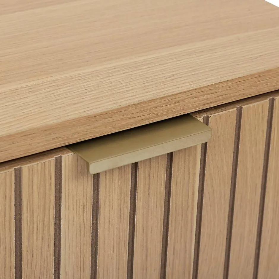 5Five Meuble bas Tasso 2 portes effet bois naturel - Beige-