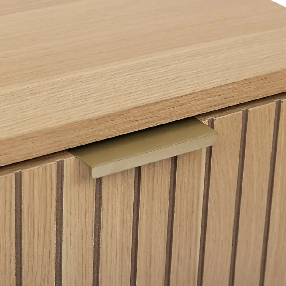 5Five Meuble bas Tasso 2 portes effet bois naturel - Beige-