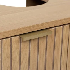 5Five Meuble bas Tasso sous lavabo effet bois naturel - Beige-* Meuble Sous Lavabo