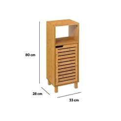 5Five Meuble colonne 1 porte Bambou Sicela -