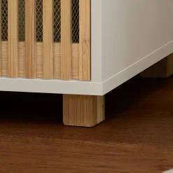 Sobuy Meuble Colonne Armoire de Salle de Bain avec 2 portes, 1 compartiment, BZR127-W,* Meuble De Salle De Bains Faible Profondeur