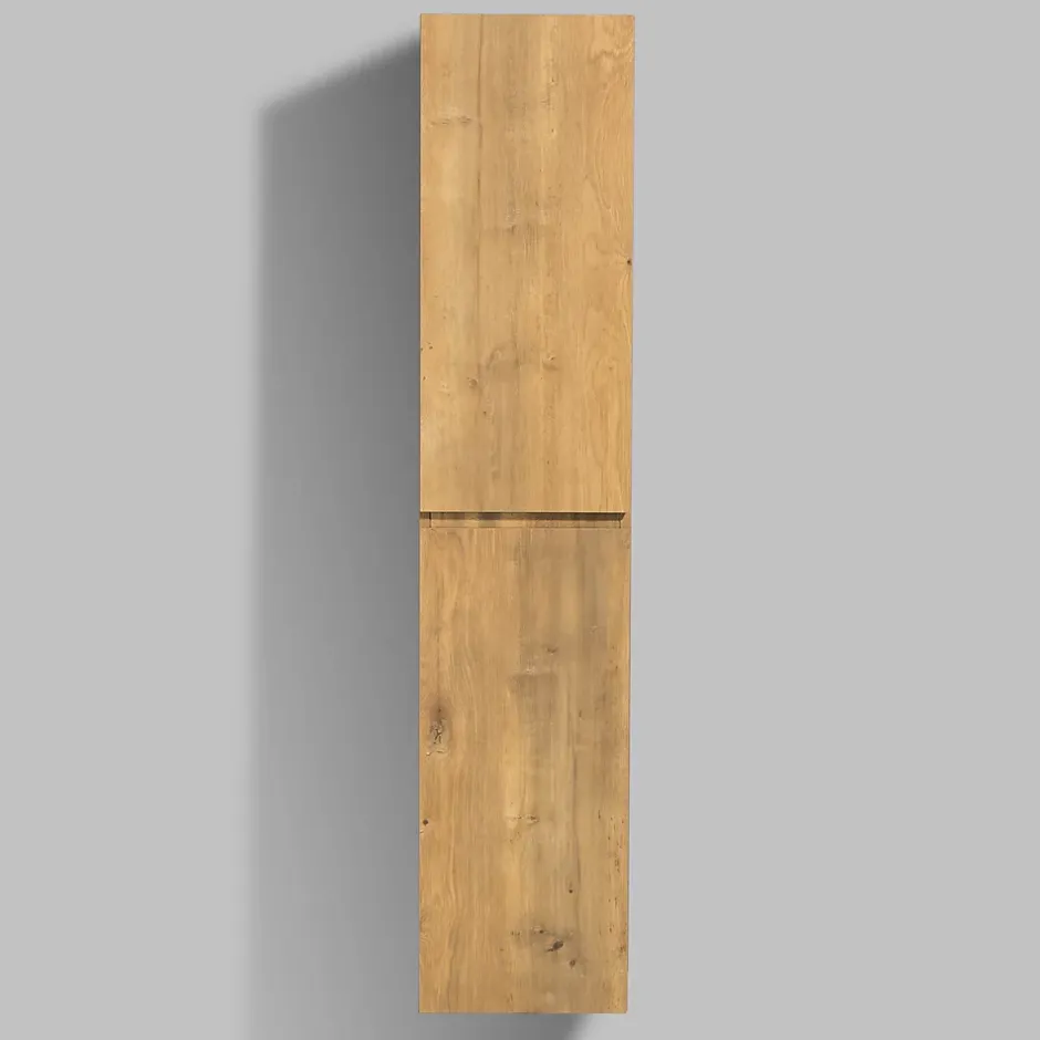 Bernstein Meuble Colonne Armoire suspendue MDF Chêne 165x35x30cm, charnière à droite, Livrée assemblée - ALICE