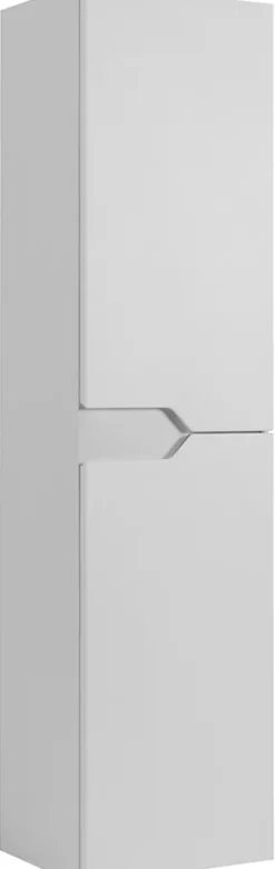 Furnidea Meuble colonne de salle de bain suspendu MODERN blanc 35 x 136 cm* Colonne De Salle De Bains