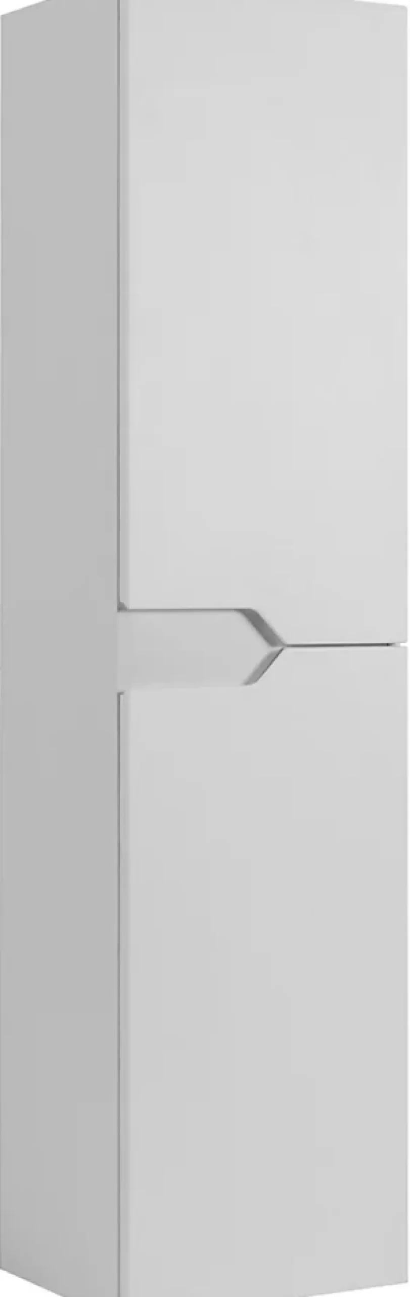 Furnidea Meuble colonne de salle de bain suspendu MODERN blanc 35 x 136 cm* Colonne De Salle De Bains