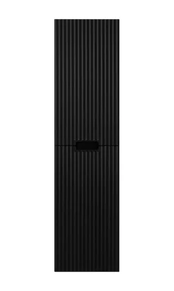 Furnidea Meuble colonne de salle de bain suspendu VENA noir 36 x 136 cm* Colonne De Salle De Bains