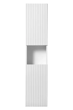 Furnidea Meuble colonne de salle de bain à suspendre NOVA BLANC 30 X 140 cm* Colonne De Salle De Bains