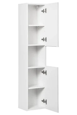 Furnidea Meuble colonne de salle de bain à suspendre NOVA BLANC 30 X 140 cm* Colonne De Salle De Bains