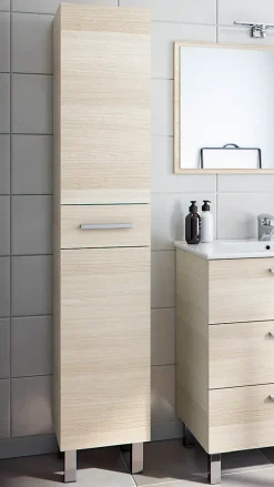 Ondee Meuble colonne de salle de bains l.35 cm effet bois Ondise* Colonne De Salle De Bains