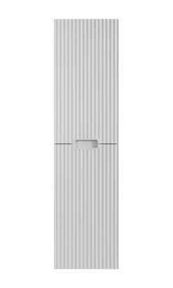 Furnidea Meuble colonne de salle de bain suspendu VENA blanc 36 x 136 cm