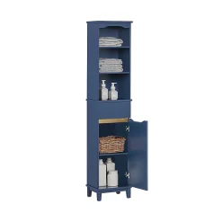 Sobuy Meuble Colonne de salle de bains, Placard de Rangement, BZR112-B,