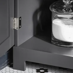 Sobuy Meuble Colonne de Salle de Bain Armoire Rangement, BZR17-DG,