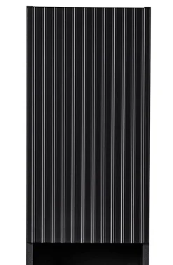 Furnidea Meuble colonne de salle de bain à suspendre NOVA NOIR 30 X 140 cm