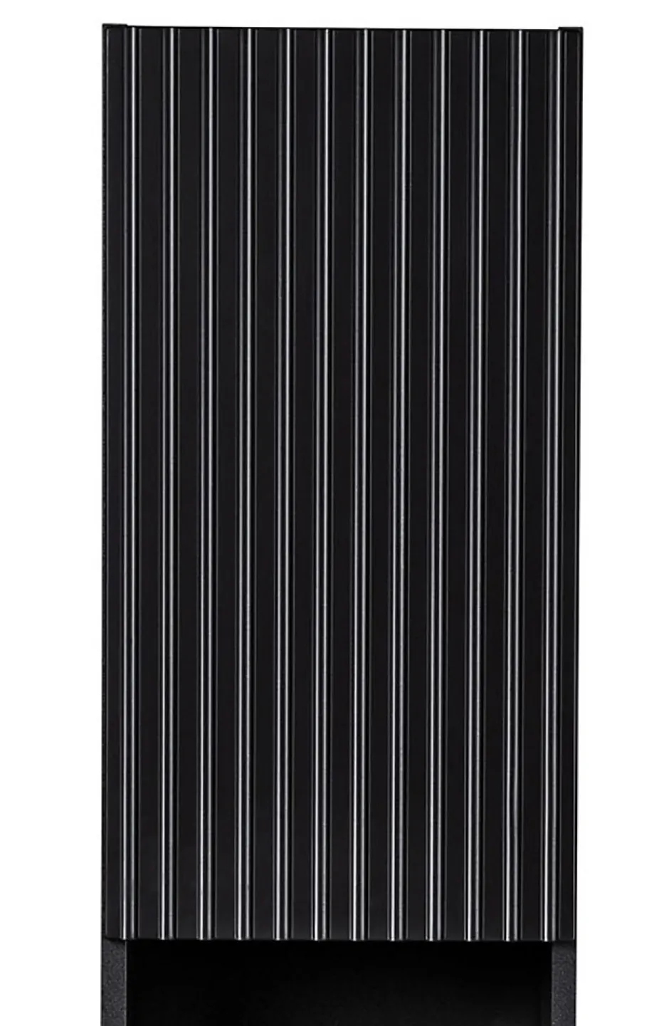 Furnidea Meuble colonne de salle de bain à suspendre NOVA NOIR 30 X 140 cm