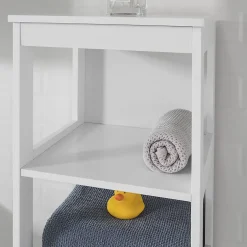 Sobuy Meuble Colonne de Salle de Bain Armoire Haute étagère avec 6 étagères, BZR14-W,* Colonne De Salle De Bains