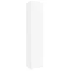 Planète Bain Meuble colonne de salle de bain H 140 cm coloris blanc mat à suspendre - KARAIB* Colonne De Salle De Bains