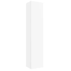 Planète Bain Meuble colonne de salle de bain H 140 cm coloris blanc mat à suspendre - KARAIB* Colonne De Salle De Bains