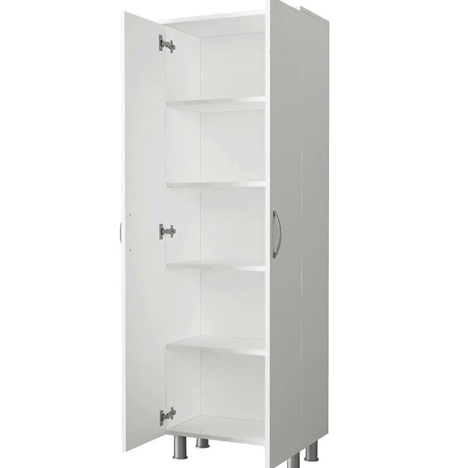 Pier Import Meuble colonne salle de bains blanc 2 portes H 173, 6 cm JENA
