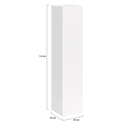 IDMarket Meuble colonne salle de bain suspendu blanc LILA* Armoire De Salle De Bains