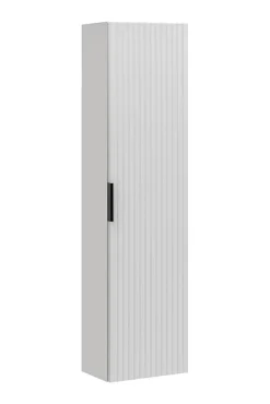 Furnidea Meuble colonne suspendu de salle de bain ADEL BLANC 35 x 140 cm* Colonne De Salle De Bains