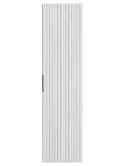 Furnidea Meuble colonne suspendu de salle de bain ADEL BLANC 35 x 140 cm* Colonne De Salle De Bains