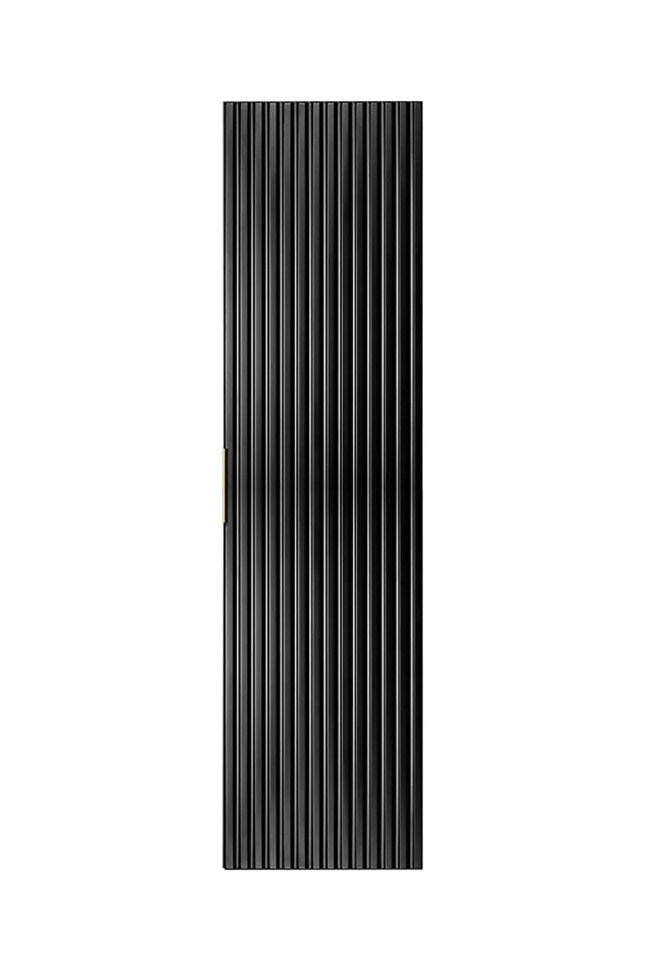 Furnidea Meuble colonne suspendu de salle de bain FLOW noir 35 x 136 cm