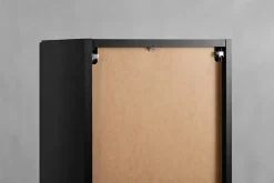 Furnidea Meuble colonne suspendu de salle de bain MADIS NOIR 35 X 136 cm G* Colonne De Salle De Bains