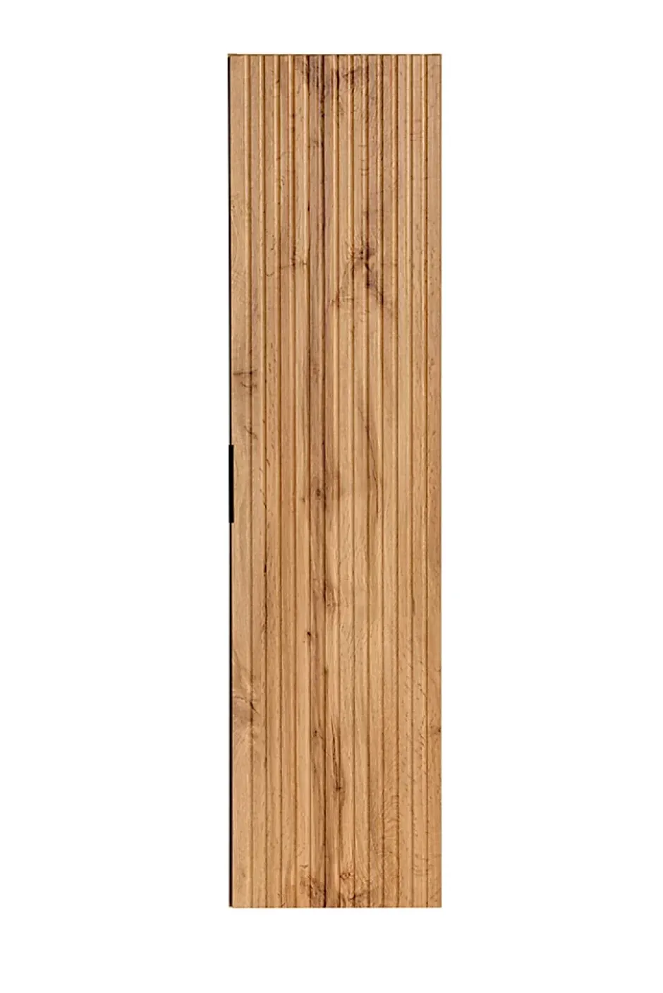 Furnidea Meuble colonne suspendu de salle de bain ADEL CHÊNE 35 x 140 cm