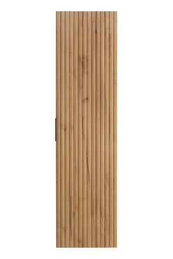 Furnidea Meuble colonne suspendu de salle de bain FLOW chêne 35 x 136 cm