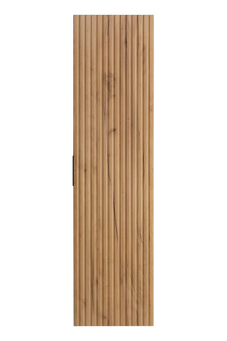 Furnidea Meuble colonne suspendu de salle de bain FLOW chêne 35 x 136 cm