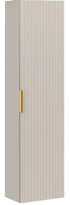 Furnidea Meuble colonne suspendu de salle de bain ADEL CACHEMIRE 35 x 140 cm